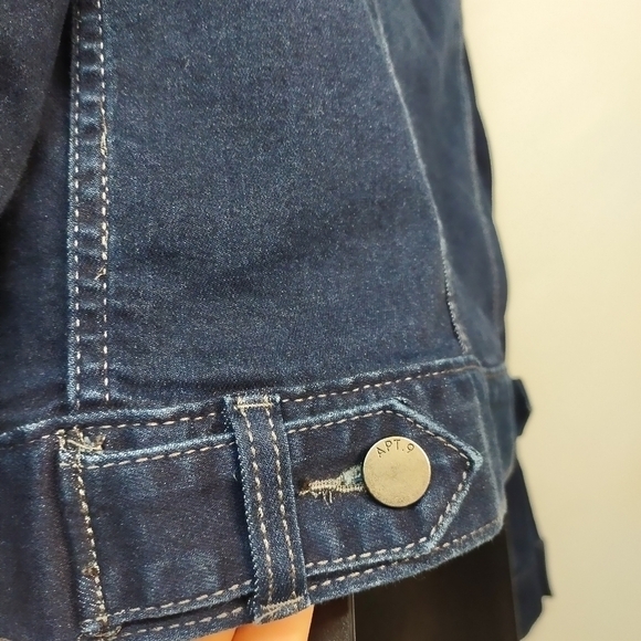 Apt. 9 Women's Blue Denim Jean Jacket Size XS - Picture 6 of 8